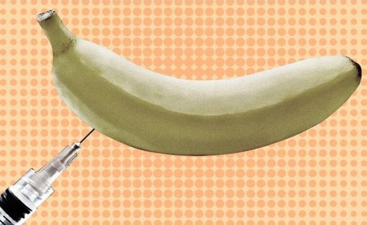penis enlargement injections using bananas as an example