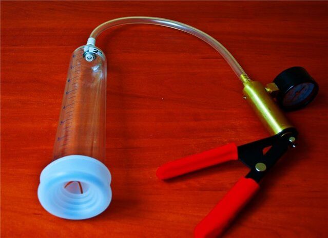 Vacuum pump for penis enlargement